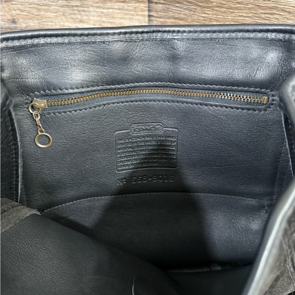 RARE‎ Vintage Coach Berkeley Backpack #9016 Black Flaw - Picture 6 of 10